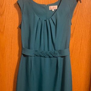Beautiful Olivia Matthews Blue Belted Dress Size 6